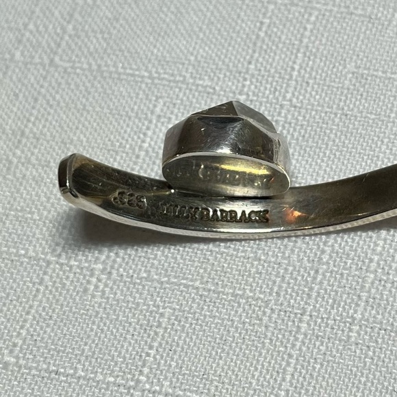 LILLY BARRACK 925 Silver Necklace with SS bead ball chain. - Picture 8 of 8